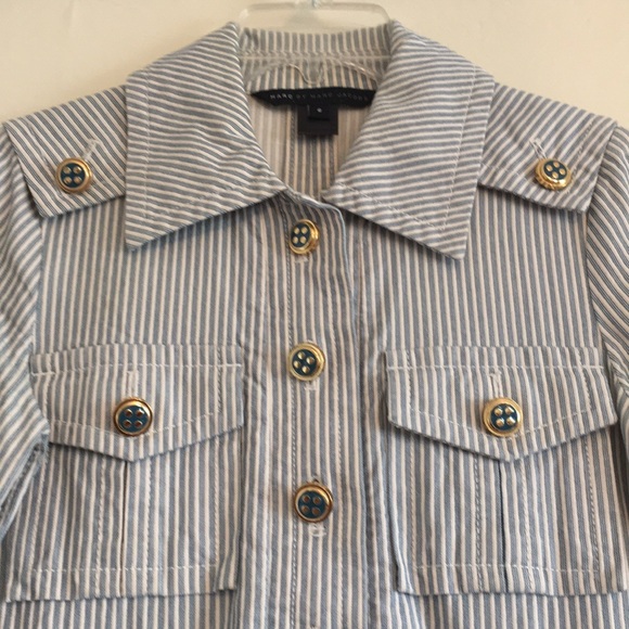 MARC BY MARC JACOBS Evan Stripe Shirt Dress - Picture 4 of 5